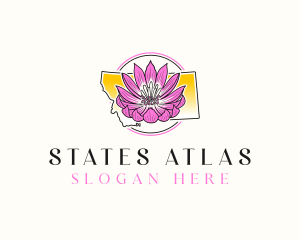 Montana Bitterroot Flower logo design