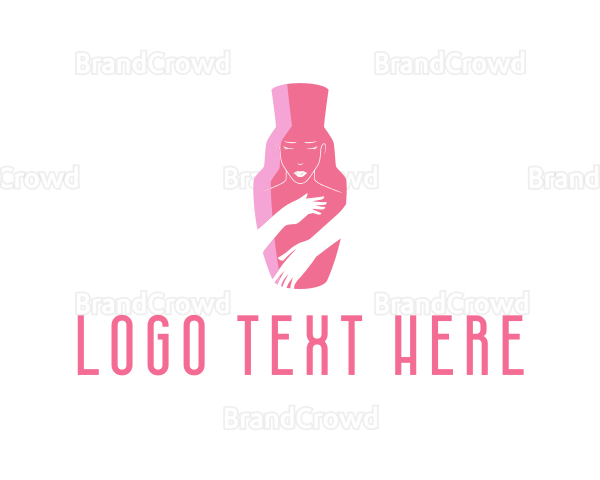 Pink Beauty Face Logo