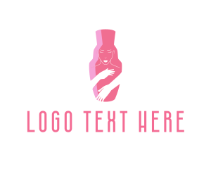Flow - Pink Beauty Face logo design