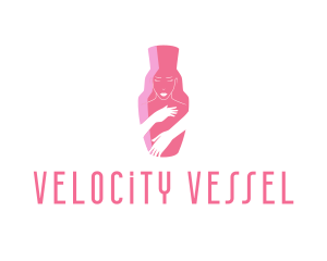 Pink Beauty Face logo design