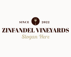 Liquor Wine Glass logo design