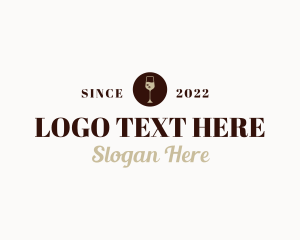 Vineyard - Liquor Wine Glass logo design