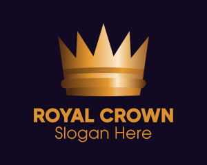 Coronation - Bronze Royal Crown logo design