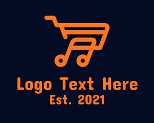 Shopping - Audio Cart App logo design