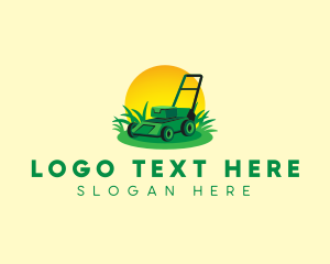 Trimmer - Lawn Mower Landscaping logo design