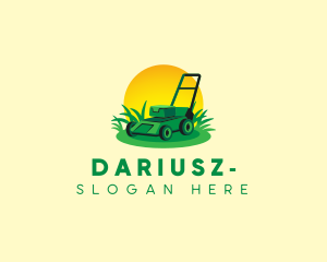 Lawn Mower Landscaping Logo