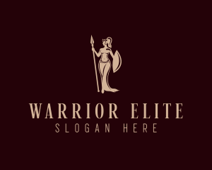 Female Warrior Goddess logo design