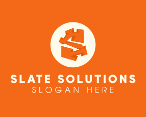 Abstract Orange Letter S logo design