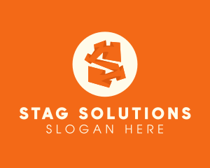 Abstract Orange Letter S logo design