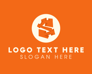 Record Label - Abstract Orange Letter S logo design