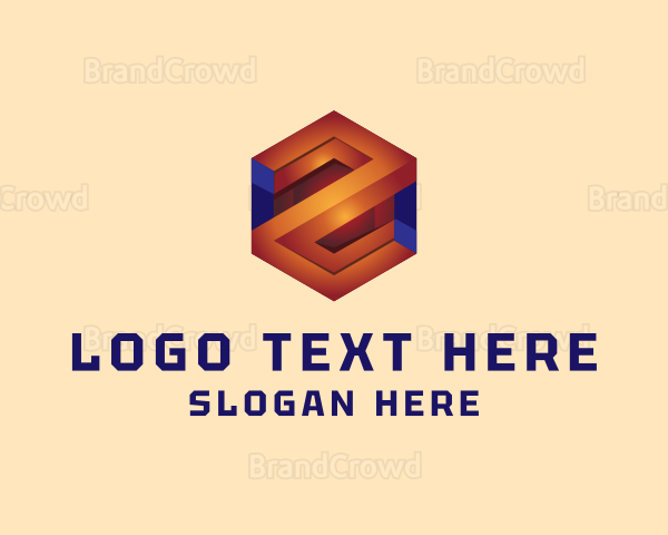 3D Business Hexagon Logo