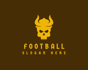 Mascot - Medieval Skull Helmet logo design