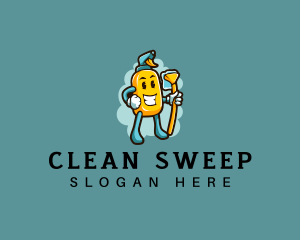 Sweep - Spray Sweep Cleaner logo design