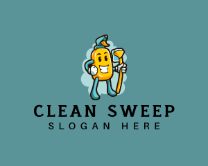 Spray Sweep Cleaner logo design