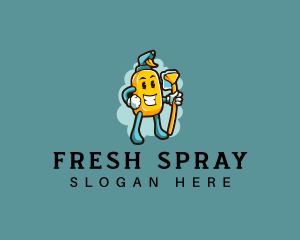 Spray Sweep Cleaner logo design