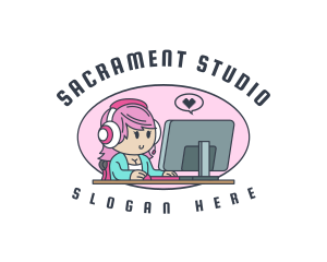 Gamer Tech Female Logo