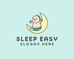 Happy Baby Moon logo design