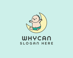 Toon - Happy Baby Moon logo design