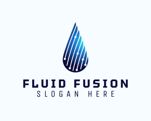 Water Droplet Technology logo design