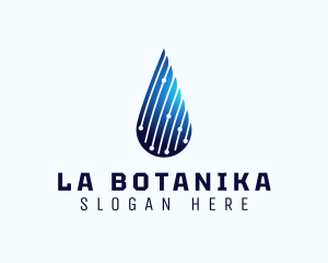 Water Supply - Water Droplet Technology logo design