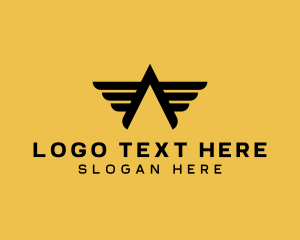 Vehicle - Wing Aviation Letter A logo design