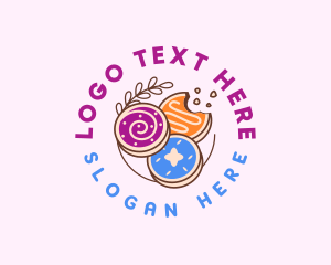 Heart Shape - Cookie Biscuit Sweets logo design