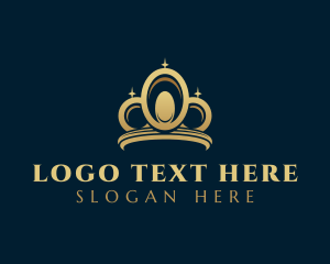 Tiara - Gold Crown Jewelry logo design