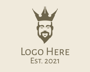 Royalty - Pen Nib Crown King logo design