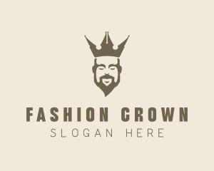 Pen Nib Crown King logo design