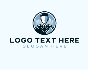 American Suit - Corporate Person Man logo design