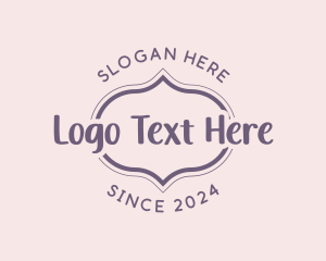 Firm - Purple Script Business logo design