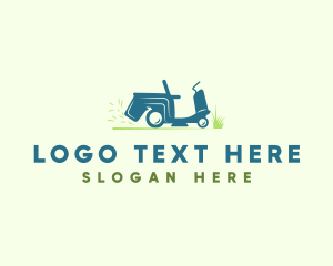 Gardening Tool - Grass Lawn Mower logo design