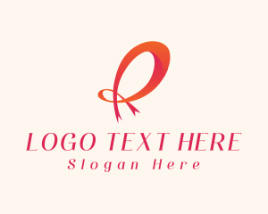 Company - Retro Ribbon Boutique Letter R logo design