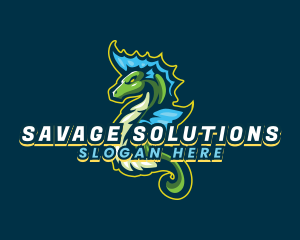 Seahorse Dragon Gaming logo design