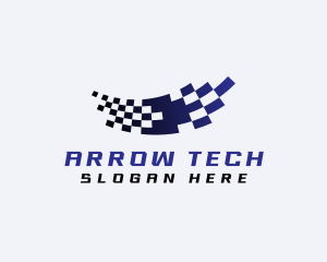 Racing Drive Flag logo design