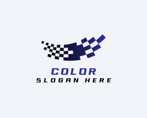 Speed - Racing Drive Flag logo design