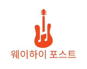 Red Guitar Note logo design