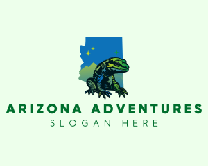 Arizona - Arizona Gila Monster Lizard logo design