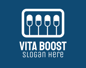 Vitamins - Pill Medicine Storage logo design