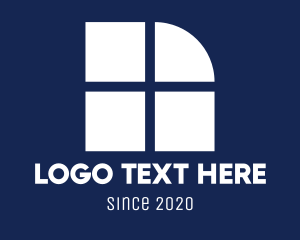 White - Simple Window Pane logo design
