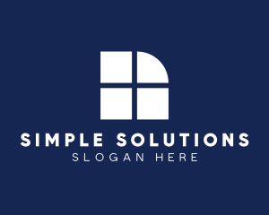 Simple Window Pane logo design