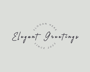 Handwritten Elegant Business logo design