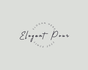 Handwritten Elegant Business logo design