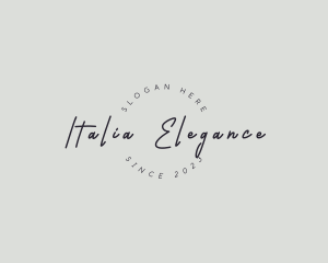 Handwritten Elegant Business logo design