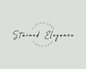 Handwritten Elegant Business logo design