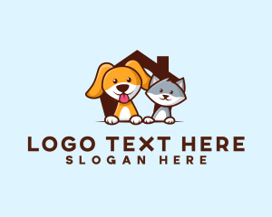 Kitten - Pet Shelter Vet logo design
