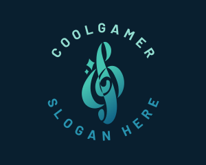 Sing - Gradient Music Note logo design
