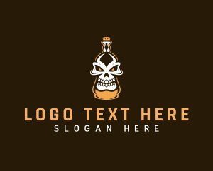 Scary - Scary Skull Bottle logo design