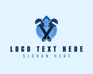 Drop - Water Pipe Wrench Plumbing logo design