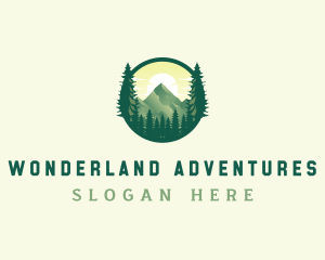 Adventure Forest Mountain logo design